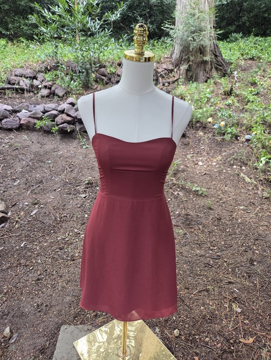 Aritzia Sunday Best Ribbed Dress in Rosewood - Picture 3 of 7